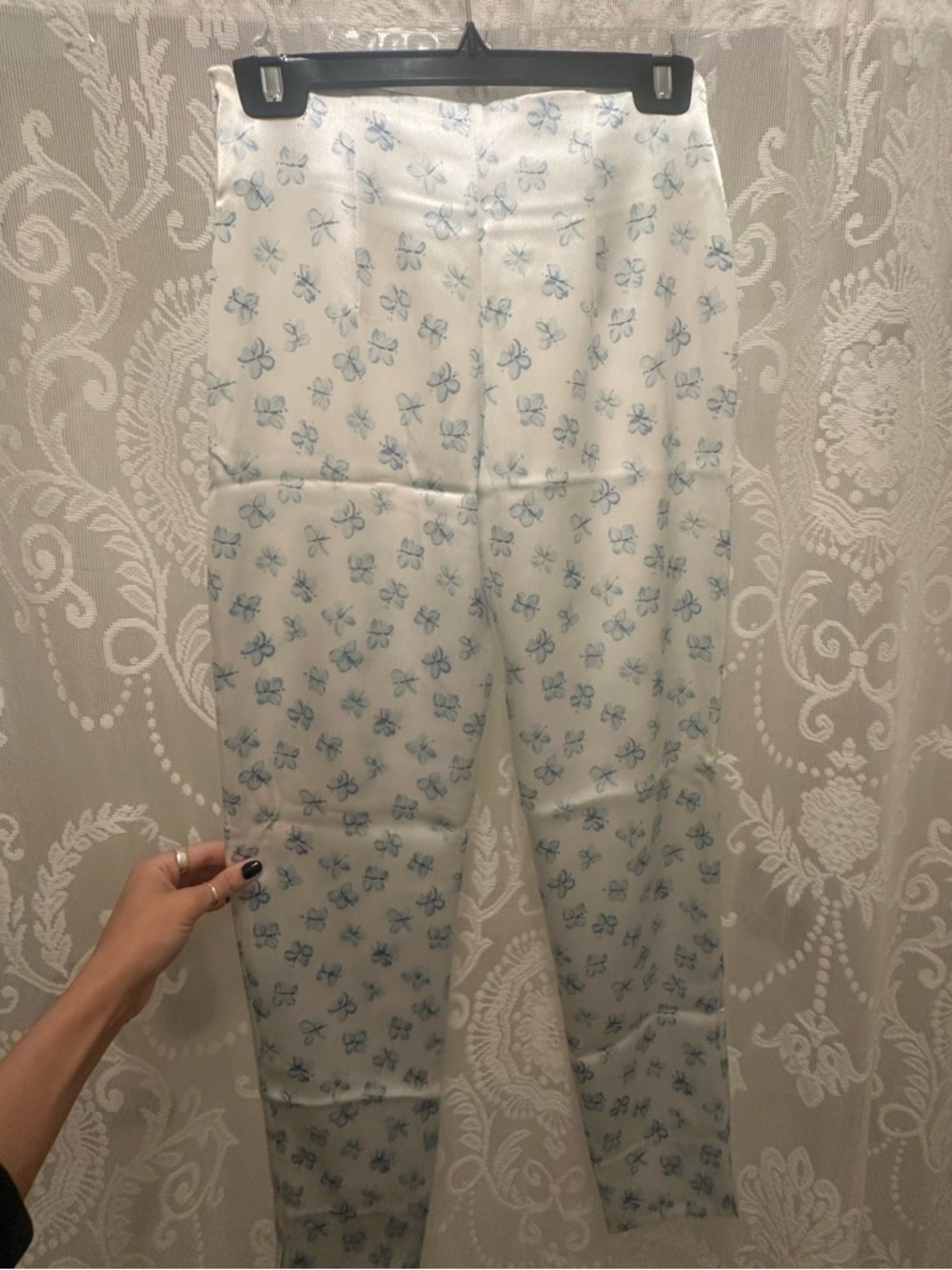 Heavy Manners ‘He Calls Me Butterfly’ Satin Silk Pants - Picture 5 of 9